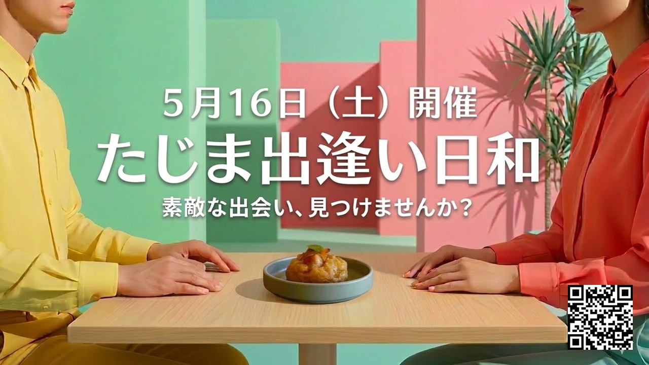 5/16（土）但馬合同婚活イベント『たじま出逢い日和』を開催します！